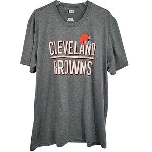 Cleveland Browns T-Shirt Size 2XL Dawg Pound Heather Gray Football